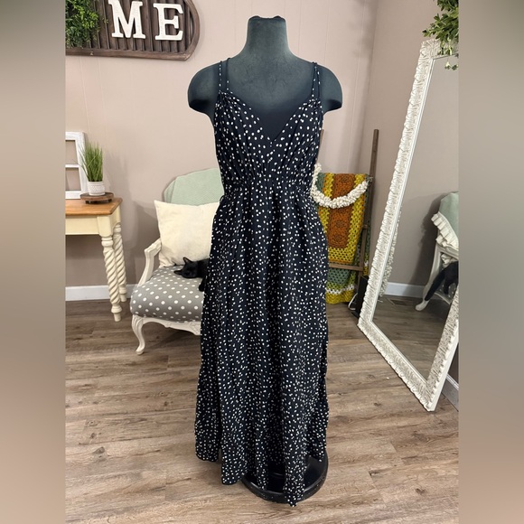 Anthropologie • Maeve • Finley Polka Dot Wide Leg Jumpsuit - Picture 12 of 14